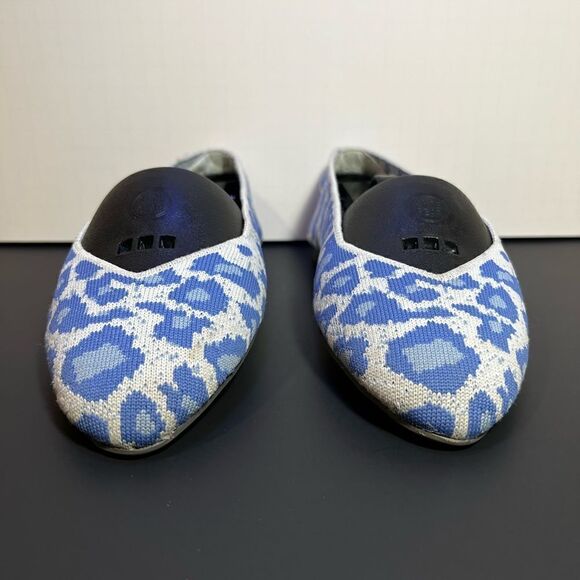 Womens SKECHERS Cleo Claw-Some Blue Animal Print Slip On Ballet Flats / Size 5.5 - Picture 3 of 9